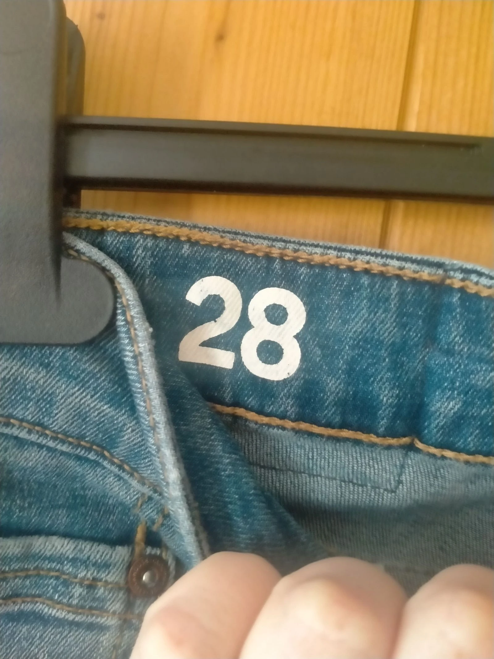 Herenjeanshort Clockhouse slim maat 28 blauwe denim zeer goede staat – photo 4